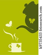 Teapot and cup of tea Teapot and cup of tea