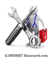 technical service. Isolated 3D image technical service. Isolated 3D image