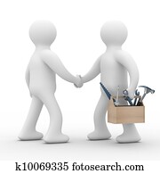 Technical support. On line service. Isolated 3D image Technical support. On line service. Isolated 3D image