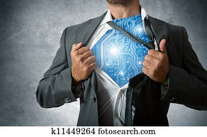 Technology super hero Technology super hero
