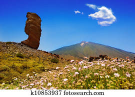 Teide National Park Roques de Garcia in Tenerife