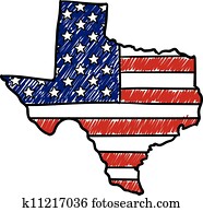 Texas is American sketch Texas is American sketch