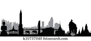 Thailand skyline Thailand skyline