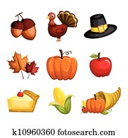 Thanksgiving icons Thanksgiving icons