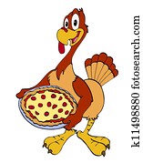 Thanksgiving Turkey With Pizza Thanksgiving Turkey With Pizza