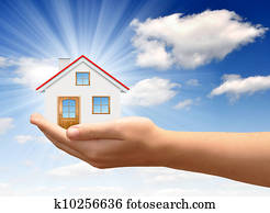 The house in hands The house in hands
