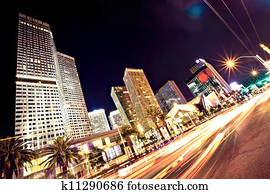 The Las Vegas Strip at night The Las Vegas Strip at night