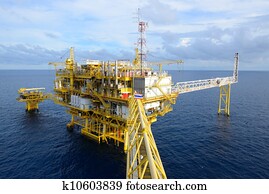 The oil rig. The oil rig.