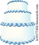 Three tiers of cake Three tiers of cake