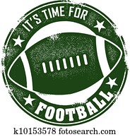 Time for Football Stamp Time for Football Stamp