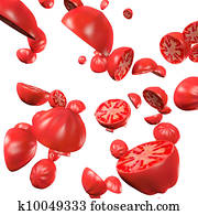 Tomato slices Tomato slices
