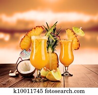 Tropical cocktails Tropical cocktails