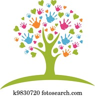 træ, hos, hænder, og, hjerter, beregner