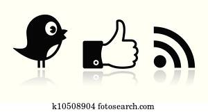 twitter,, facebook,, rss, schwarz, gl?nzend twitter,, facebook,, rss, schwarz, gl?nzend
