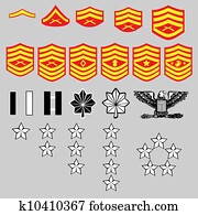us marine corps, rang, abzeichen us marine corps, rang, abzeichen