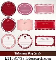 Valentines day vintage card vector Valentines day vintage card vector
