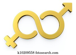 varón y hembra, género, symbols.