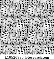 Vector dices pattern Vector dices pattern