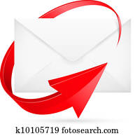 Vector E-mail with arrow Vector E-mail with arrow