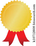 Vector gold award token Vector gold award token