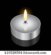 Vector illustration of candle Vector illustration of candle