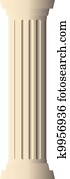 Vector illustration of column
