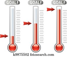 vektor, thermometer vektor, thermometer