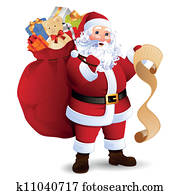 vektor, weihnachtsmann vektor, weihnachtsmann