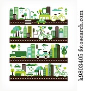verde, cidade, -, meio ambiente, e, ecologia