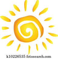 verão, quentes, abstratos, sol