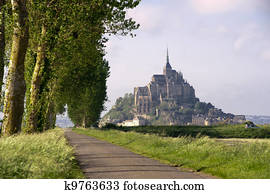 View of Mont saint Michel in France