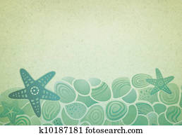 Vintage background with sea pattern Vintage background with sea pattern