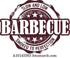Vintage Barbecue Stamp Vintage Barbecue Stamp