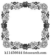Vintage foliage frame Vintage foliage frame