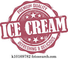 Vintage Ice Cream Stamp Vintage Ice Cream Stamp