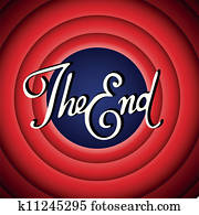 Vintage movie ending screen Vintage movie ending screen