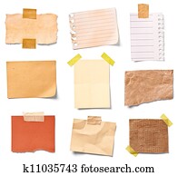 vintage note paper office business