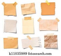 vintage note paper office business