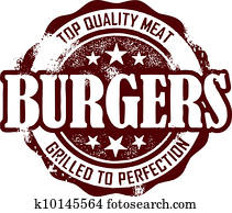 Vintage style Hamburger Menu Stamp Vintage style Hamburger Menu Stamp