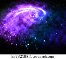 Violet Galaxy Background