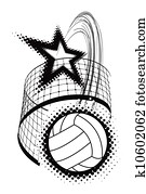 volleyball sport design element volleyball sport design element