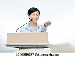 vonkajší, presenter, na, board