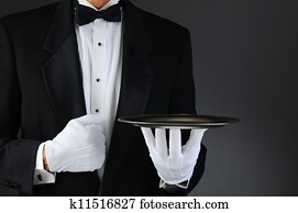 Waiter With Silver Tray