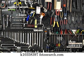 wall with tools wall with tools