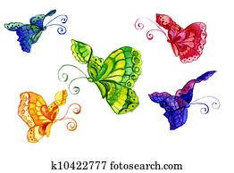 watercolors of the butterfly of the miscellaneous colour watercolors of the butterfly of the miscellaneous colour