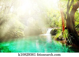 Waterfall landscape design Waterfall landscape design