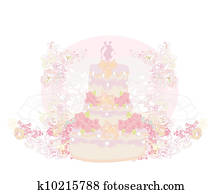 wedding cake card design wedding cake card design