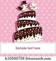 Wedding Card with Birds Wedding Card with Birds