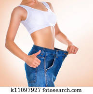 Weight loss. Healthy lifestyles concept Weight loss. Healthy lifestyles concept