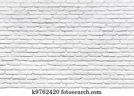 weißer ziegelstein, wand, für, a, hintergrund